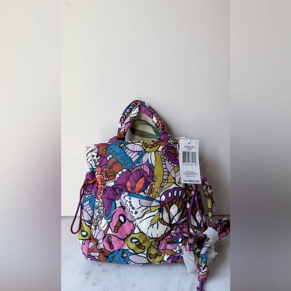Colorful Butterfly Print Women's Bag mini original tote